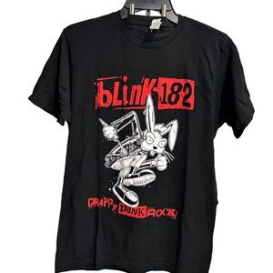 Tultex Black Blink-182 Punk Rock Tee